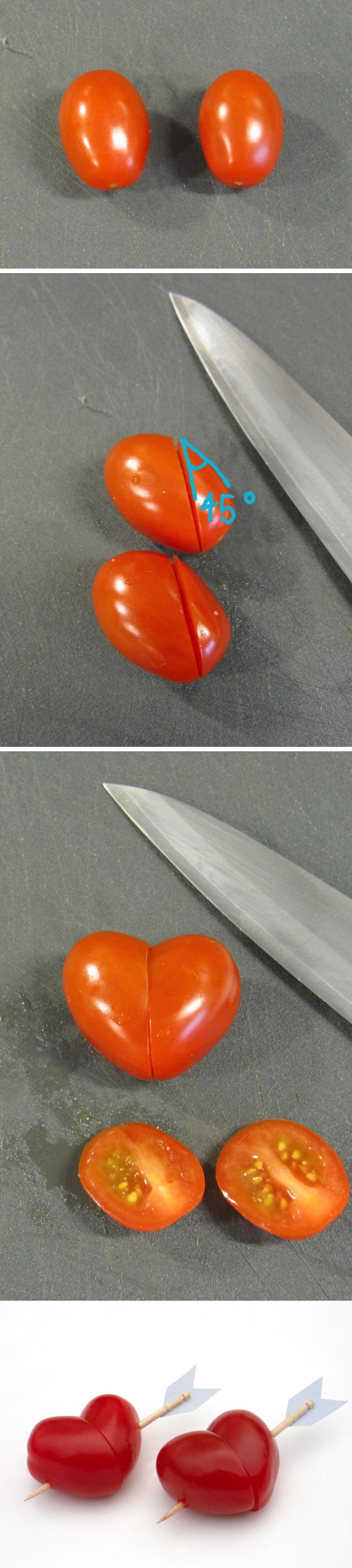 Heart Shaped Cherry Tomatoes