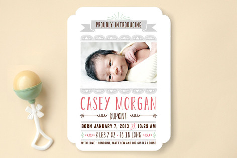 Minted Birth Announcements