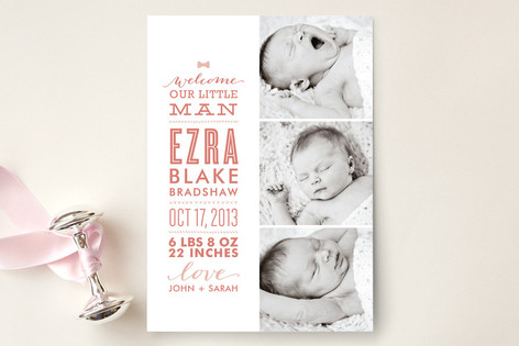 Minted Birth Announcements