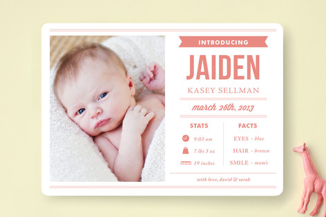 Minted Birth Announcements