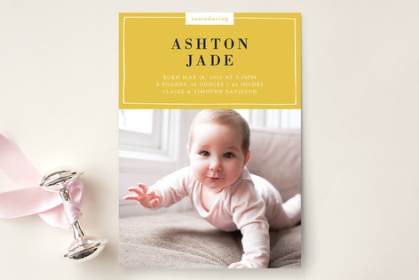 Minted Birth Announcements