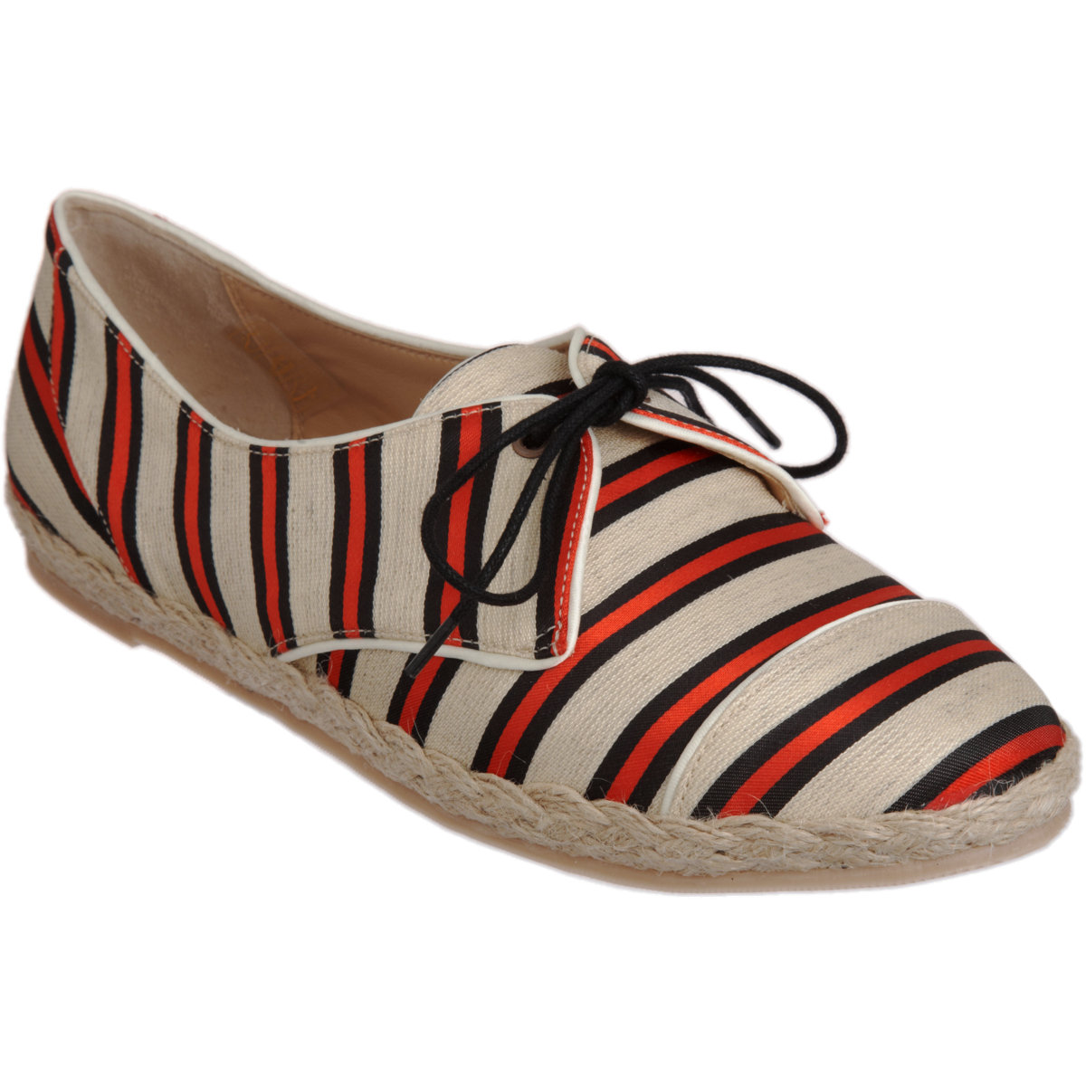 Tabitha Simmons 'Dolly' Oxford Red/Navy Stripe Flats