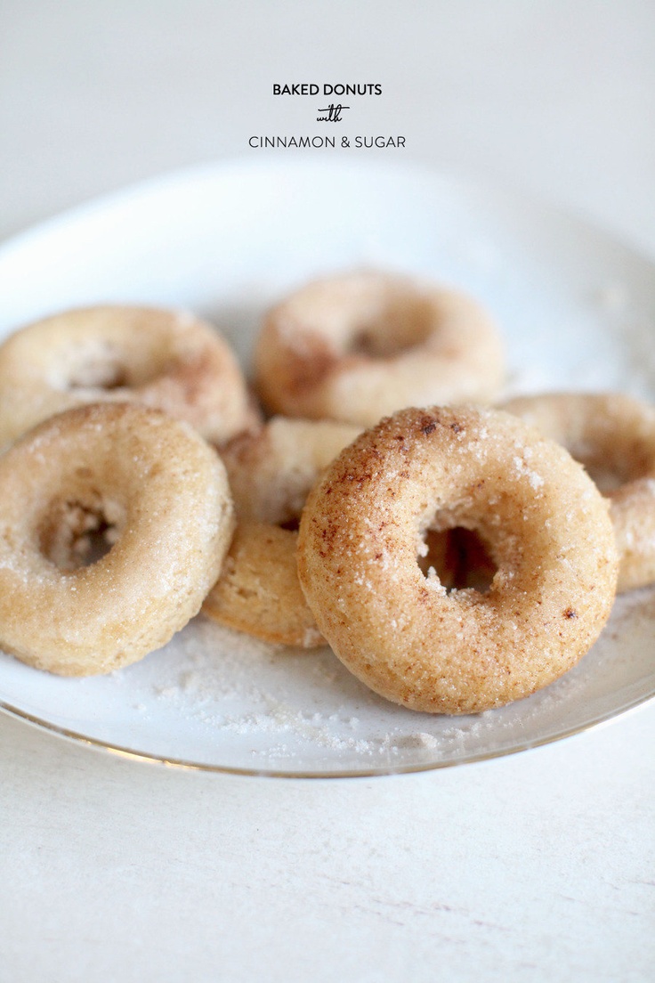 Baked Donuts with Cinnamon and Sugar