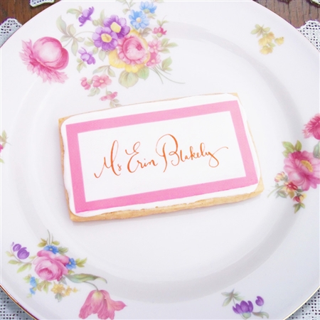 Modern Bite Custom Calligraphy Cookies