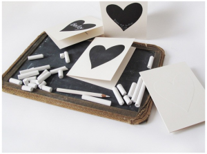 Chalk Heart Card Kit