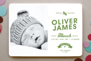 Minted Birth Announcements